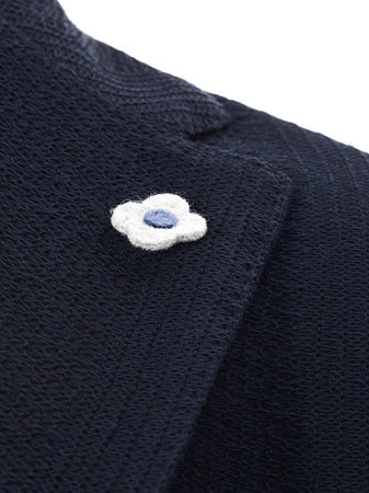 Lardini Giacca blu Destrutturata Due Bottoni da uomo