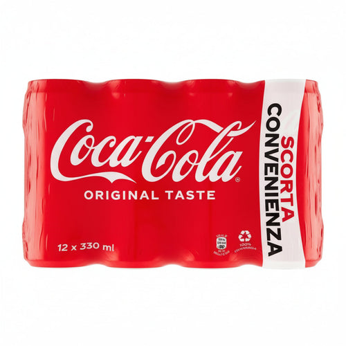 12 lattine di Coca Cola 0 senza zucchero sleek 330ml prodotto fatto in Italia da Coca cola Company
