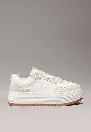 calvin klein Sneakers BOLD FLATF LOW LACE TUMB LTH da donna