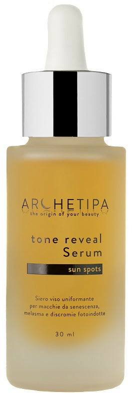 ARCHETIPA TONE REVEAL SUN SPOTS siero 30ml. Uniformante per macchie da senescenza, melasma e discromie fotoindotte.