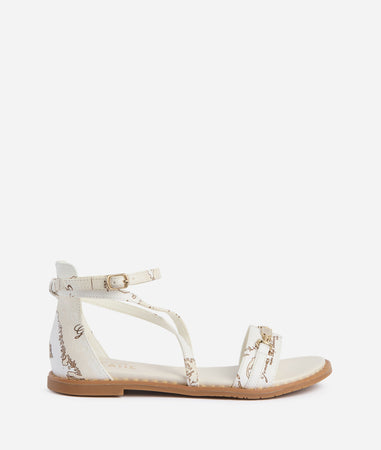 Alviero Martini 1° Classe Donna Sandali a tallone chiuso in eco nappa