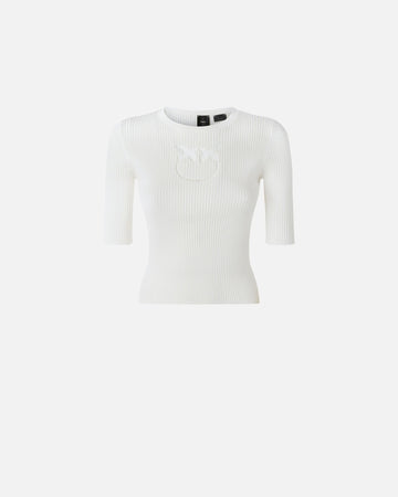 Pinko TRITONE MAGLIA SETA COTONE LOGO 25 da donna