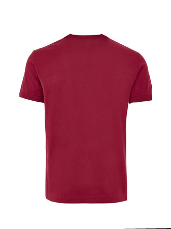 Dolce &amp; Gabbana T-shirt Girocollo in Cotone Bordeaux da uomo