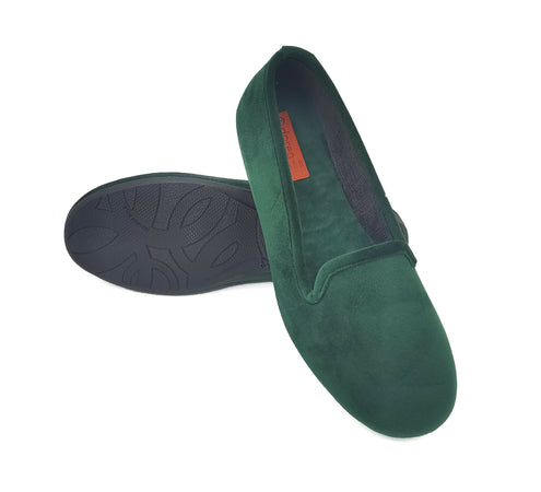 Dorea magiche ballerine donna scarpe in vellutino rasato eleganti friulane per ricevimenti, vera produzione artigianale spagnola