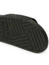 Bottega Veneta Sliders Carpet in Gomma Nera da uomo