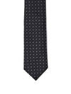 JIL SANDER Cravatta 7 cm in Seta Nera Jacquard Jil Sander da uomo