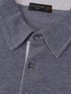 Corneliani Polo Blu a maniche lunghe da uomo