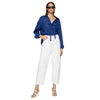 DONDUP pantaloni donna dondup - pantalone bessie special - bianco da donna