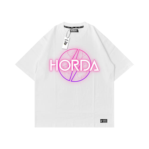 Y2K T shirt 100% Cotone Fucsia Horda Brand Streetwear