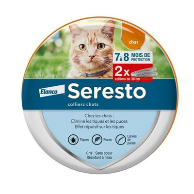 Offerta doppio collare bayer seresto gatto antiparassitario pulci e zecche 2 collari