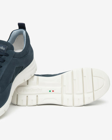 NeroGiardini Uomo sneakers in camoscio e tela