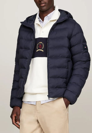 Tommy Hilfiger Giubbotto MID WEIGHT HOODED JACKET da uomo