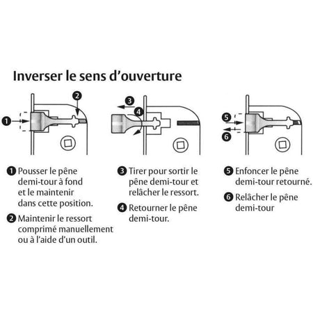 Serratura da incasso - YALE - Y73R-A40/B/SC - Asse 40 mm, scatola 135 mm - Certificata NF Livello 2 - Bianca, Incontro incluso
