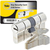 Cilindro serratura sbloccabile YALE - Per porta esterna / d'ingresso - 10 pin - 5 chiavi - 30 x 40 mm