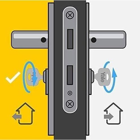 Cilindro serratura sbloccabile YALE - Per porta esterna / d'ingresso - 6 perni - 4 chiavi - 30 x 40 mm