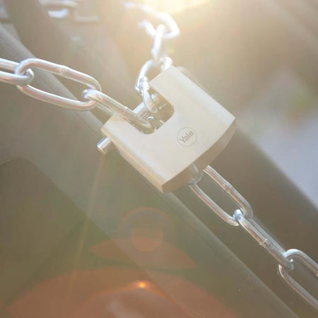 Lucchetto di sicurezza YALE Y114B/70/113/1 in ottone - arco in acciaio cementato - 3 chiavi