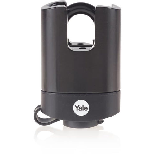 YALE Lucchetto in acciaio laminato con protezione termoplastica 52 mm, grillo protetto in acciaio temprato, 3 chiavi