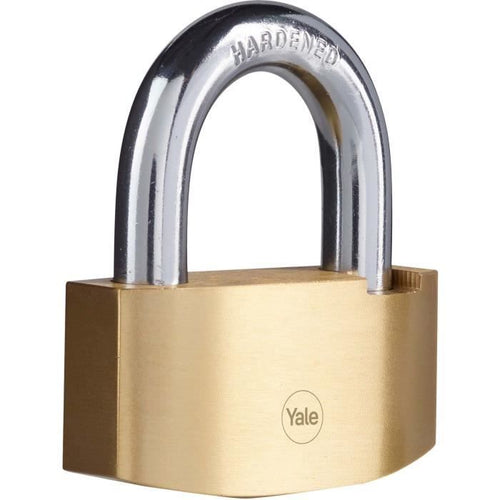 Lucchetto di sicurezza a martello - YALE - Y2B/80/138/1 - Ottone 80 mm - Arco in acciaio cementato - 3 chiavi