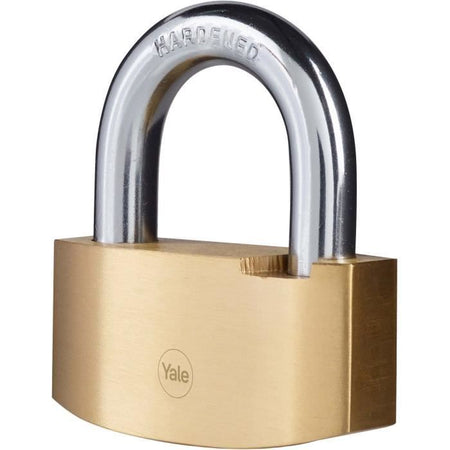 Lucchetto di sicurezza a martello - YALE - Y2B/80/138/1 - Ottone 80 mm - Arco in acciaio cementato - 3 chiavi