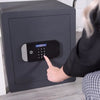 YALE Cassaforte di alta sicurezza con serratura elettronica (certificata SKG), dimensioni scrivania H.40 x L.35 x P.34 cm (35.5 L)