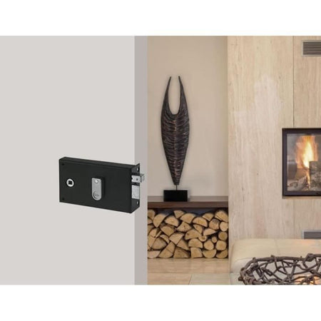 Serratura orizzontale da parete con quadro - YALE - YAH36D - Kaki - 2 Chiavi - Versione Destra