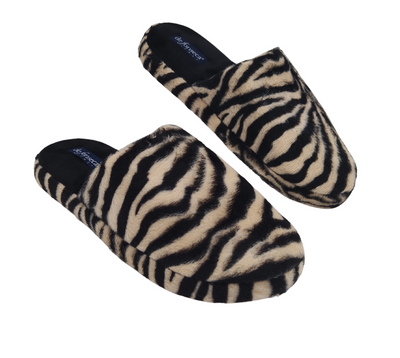 de fonseca Ciabatte Donna Invernali da Casa, Pantofole Calde e Pelose, Pantofola Animalier Leopardata