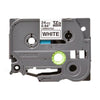BROTHER NASTRO LAMINATO DA 24MM (8M) NERO/BIANCO