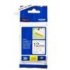 BROTHER NASTRO LAMINATO DA 12MM (8M) NERO SU BIANCO