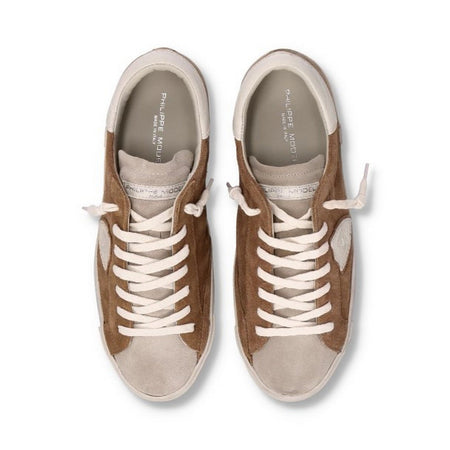 Philippe Model sneaker uomo philippe model - prsx low man - beige da uomo