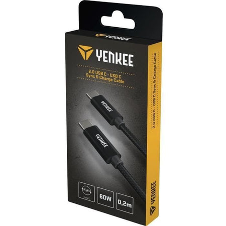 Cavo USB-C da 0,2 m - YENKEE - YCU C02 BK