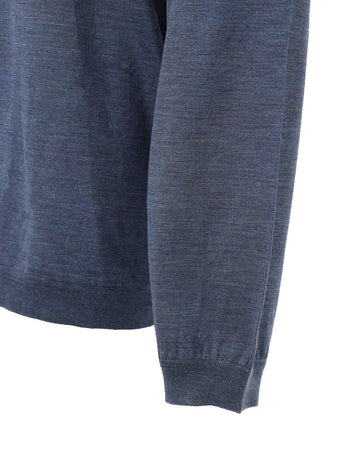 Dolce &amp; Gabbana Maglia Basic a Maniche Lunghe in Seta da uomo