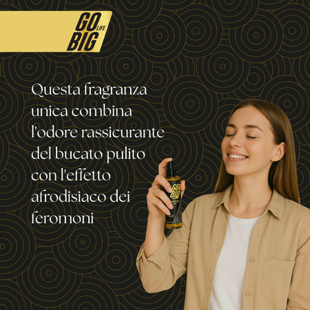 Gobig life profumatore ambiente e tessuti ai feromoni | fragranza seducente per lenzuola, divani e ambienti | aumenta l'attrazione e la passione in casa | diffusore elegante e accogliente