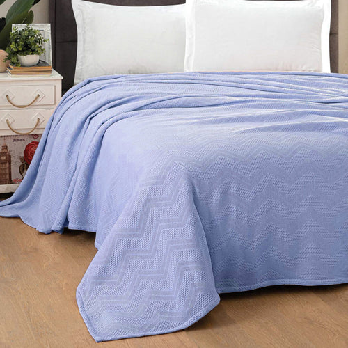 Copriletto Maestri Cotonieri Zig Zag Singolo Cotone - The King Luxury