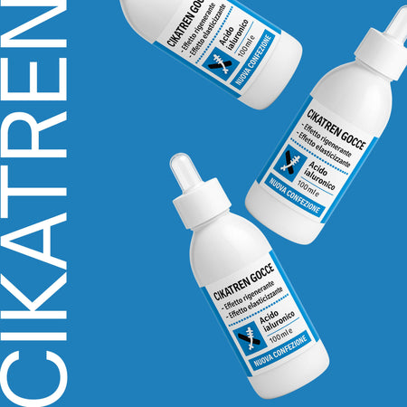 Cikatren Gocce – Siero Rigenerante Cicatrici e Smagliature – Elasticizzante con Rosa Mosqueta, Jojoba e Acido Ialuronico – Viso e Corpo 100ml