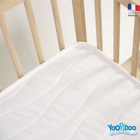 Yoopidoo - Materasso Baby Climatizzato - 60x120 cm - 1 lato estivo fresco / 1 lato invernale imbottito - Senza trattamento chimico