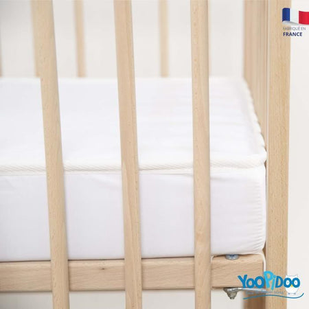 Yoopidoo - Materasso Baby Climatizzato - 60x120 cm - 1 lato estivo fresco / 1 lato invernale imbottito - Senza trattamento chimico