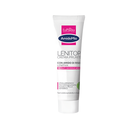 Euphidra Amidomio - Lenitop Crema prurito lenitiva neonati, bambini e adulti clinicamente testata - tubo da 50ml