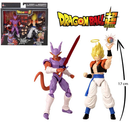 BANDAI DRAGON BALL PERSONAGGI COPPIA CM 17 GOGETA CONTRO JANENBA