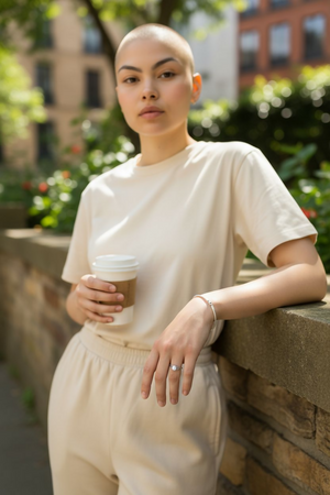 Descrizione: Set super chic stile Y2K composto da: ? Bracciale in argento 925 con design osso di serpente, misura 19 cm, lucente e raffinato — perfetto da abbinare ad altri bracciali o da portare da solo per un look elegante. ? Anello in acciaio con pi