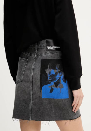 KARL LAGERFELD GONNA KLJ KARL DENIM SKIRT da donna