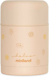MINILAND Thermos in acciacio - Food Thermy colore Vaniglia - 600ml - realizzato in doppio strato di acciaio che mantiene il cibo freddo o caldo per ore