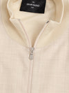 Gran Sasso Maglia Beige con Zip Manica Lunga da uomo