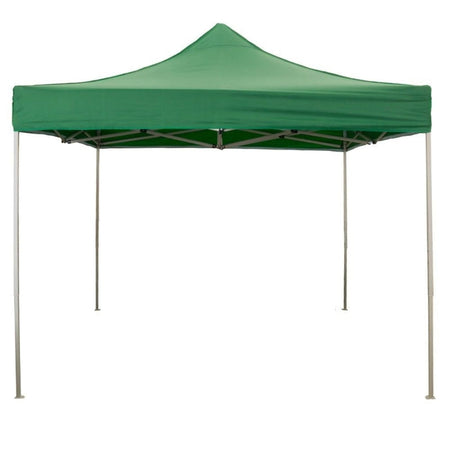 Gazebo pieghevole apertura a fisarmonica per campeggio, sagre ed eventi professionale 3 x 3 mt Verde