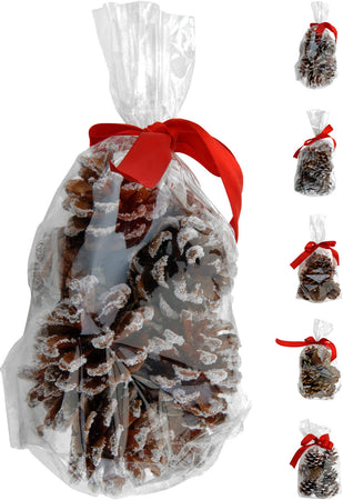 Sacchetto con Pigne, ideale per decorare l'albero di Natale, da 50 grammi
