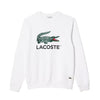 Lacoste felpe senza cappuccio uomo lacoste - sweatshirt - bianco da uomo