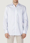 calvin klein CAMICIA TWILL STRIPE FITTED da uomo