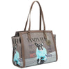 Ynot shopping bag linea Metro Chic stampa Vanity Dog MTC001F5