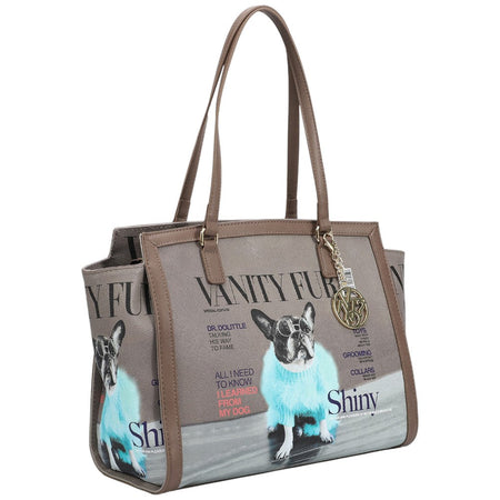 Ynot shopping bag linea Metro Chic stampa Vanity Dog MTC001F5