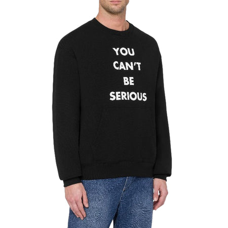 MOSCHINO COUTURE felpe senza cappuccio uomo moschino couture - felpa - nero da uomo