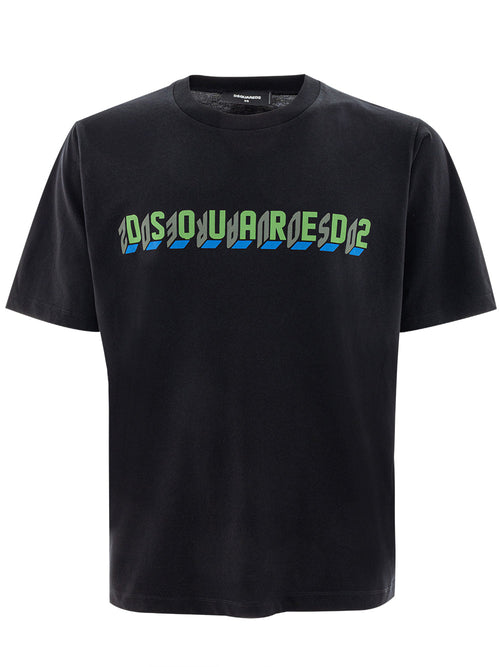 DSQUARED2 T-Shirt Over con Logo Dsquared2 da uomo